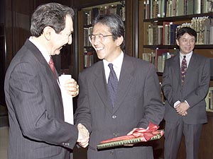 [president sonnenschein and mitoji yabunaka] by jason smith